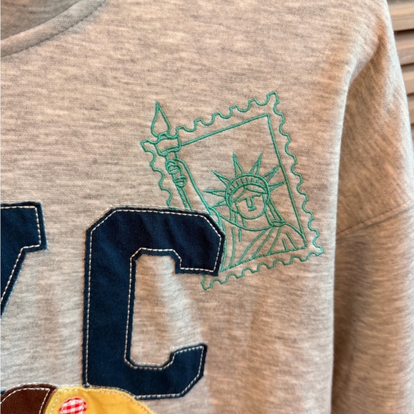 Altar'd State Oversized Grey NYC Graphic Hoodie (Size XS) - Picture 8 of 12